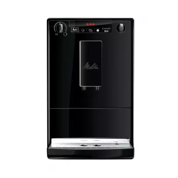 Ekspres do kawy MELITTA Caffeo Solo — w pełni automatyczny, zbiornik na wodę 1,2 l, wbudowany młynek, 15 barów, pojemnik na ziarna 120 g, czarny