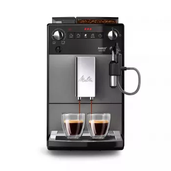 Ekspres do kawy MELITTA F270-100 — w pełni automatyczny, zbiornik na wodę 1,5 l, 15 barów, wbudowany młynek