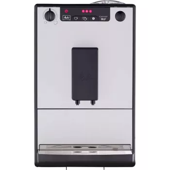 Ekspres do kawy MELITTA SOLO E950-766, zbiornik na wodę 1,2 l, wbudowany młynek, 1400 W, srebrny