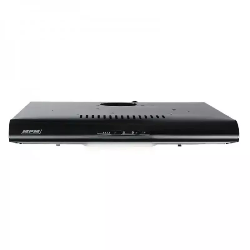 Okap podszafkowy MPM MPM-51-PX-72 Czarny, 500 mm, 175 m³/h, 3 prędkości, aluminiowy filtr przeciwtłuszczowy