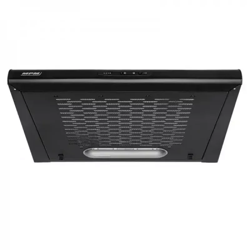 Okap podszafkowy MPM MPM-51-PX-72 Czarny, 500 mm, 175 m³/h, 3 prędkości, aluminiowy filtr przeciwtłuszczowy