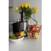 Wyciskarka wirnikowa MPM MSO-18-M, silnik 1000 W, pojemnik na sok 1 L, regulacja 2-stopniowa, stal nierdzewna, czarny/srebrny