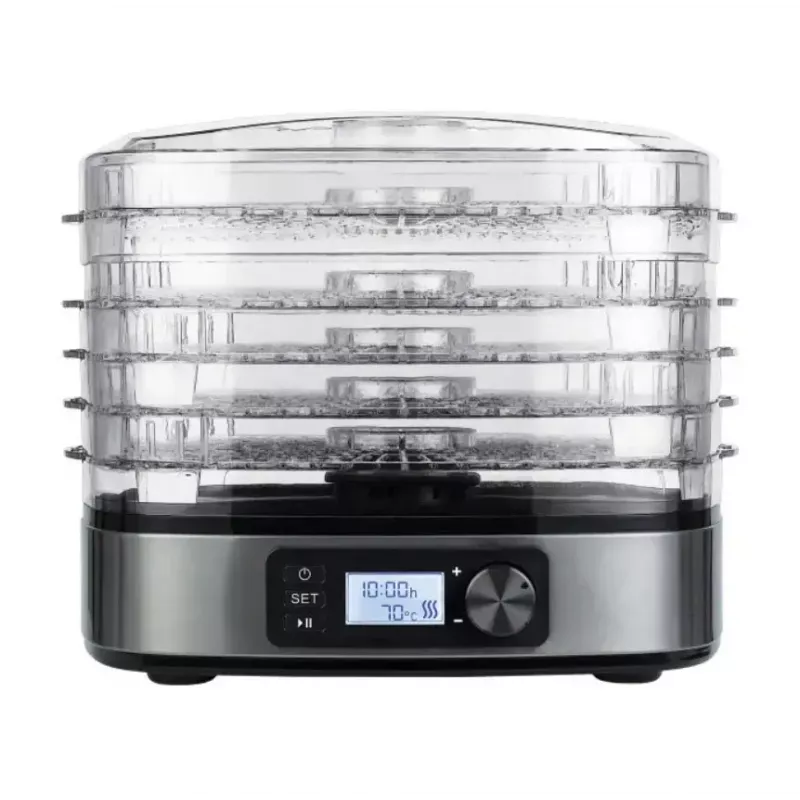 Suszarka do żywności MPM MSG-12 dehydrator, 6 tac, 380 W, 35–75 °C, timer 0,5–36 h, obudowa ze stali nierdzewnej