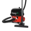 Odkurzacz cylindryczny NUMATIC HENRY HVR200-11 — worek na kurz 9 l, 620 W, HEPA 11, przewód 10 m, czerwony