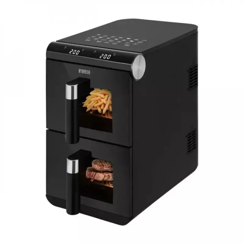 Elektryczna frytkownica powietrzna NOVEEN AF5050, pojemność 11 l, 1700 W, 13 programów, 50–200°C, cyfrowe sterowanie dotykowe