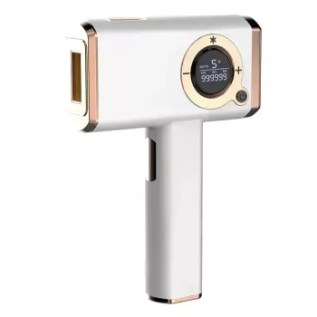 Epilator ORO-MED ORO-IPL ICE – Laserowy depilator IPL do włosów i ciała, 48 W, 3 wymienne nasadki, okulary ochronne