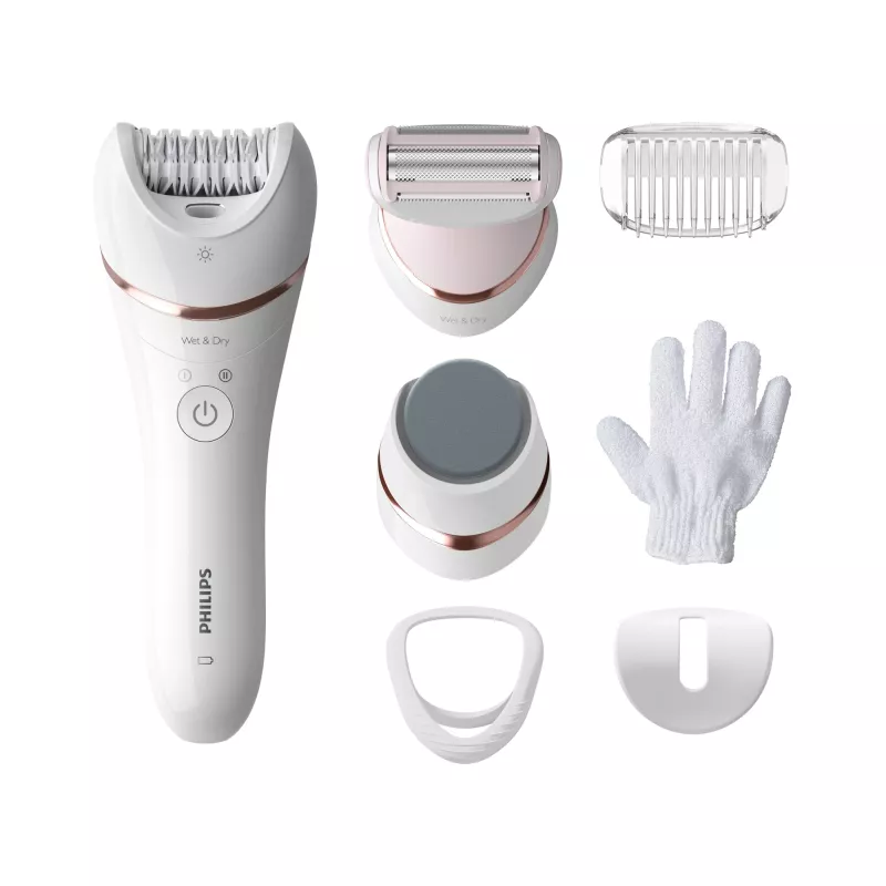 Philips 8000 series Epilator Series 8000 BRE730/10 Epilator do depilacji na mokro i sucho