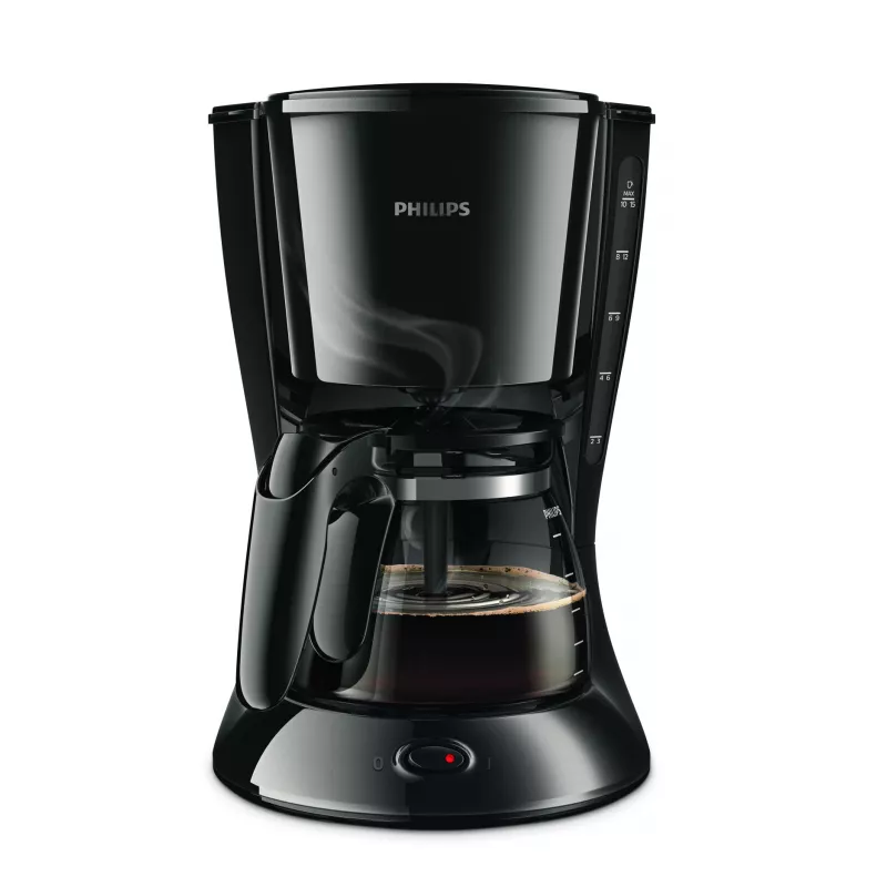 Philips Daily Collection HD7461/20 Ekspres do kawy, Ekspres przelewowy, 1,2 L, Kawa mielona, 1000 W, Czarny
