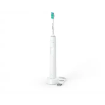 Sonic toothbrush Philips 2100 series HX3651/13 — rechargeable adult sonic toothbrush, 2‑min timer, biały, 1 brush head