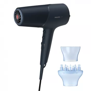 Suszarka do włosów Philips BHD512/00 2300 W, 6 ustawień ciepła/prędkości, jonizacja, dyfuzor i koncentrator, granatowy