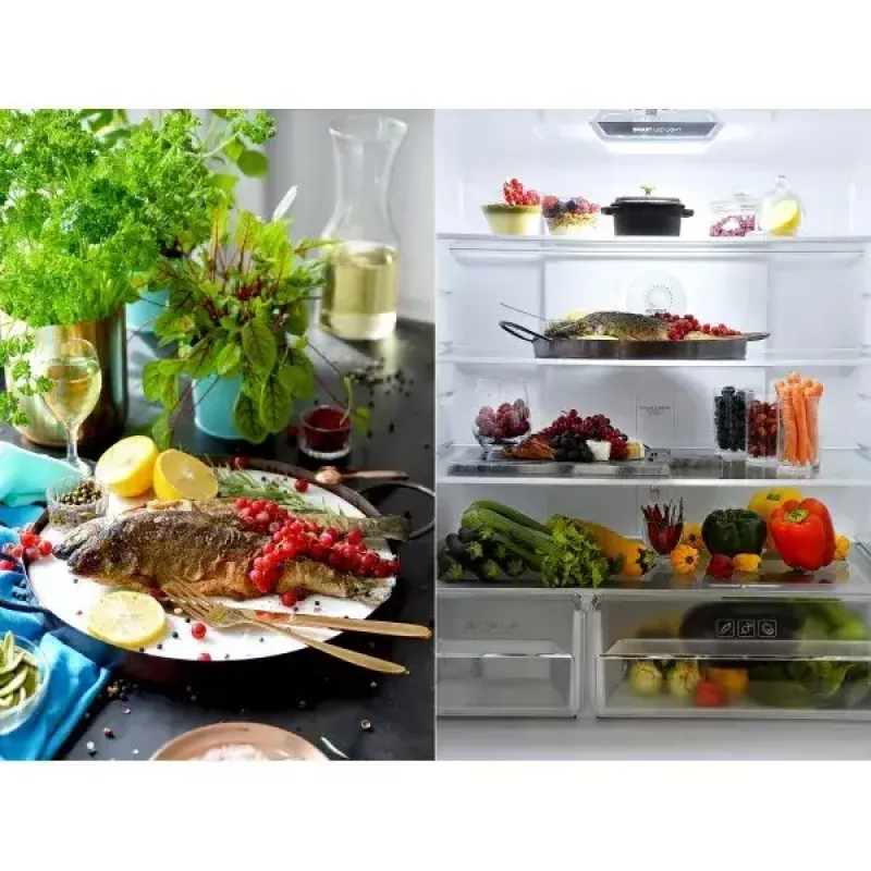 lodówko-zamrażarka sam cook Multi Door 472 L, czarna, klasa energetyczna E