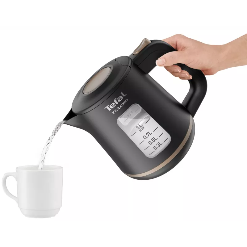 Tefal Includeo KI5338 czajnik elektryczny 1 L 2400 W Czarny