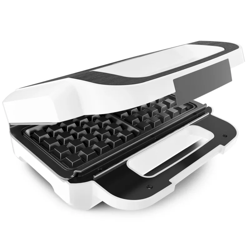 Opiekacz do kanapek Tefal SW7011 — 850 W, stal nierdzewna i biała, kompaktowy 238×276×98 mm