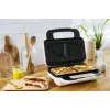 Opiekacz do kanapek Tefal SW7011 — 850 W, stal nierdzewna i biała, kompaktowy 238×276×98 mm