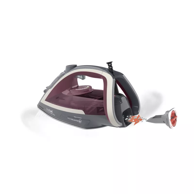 Żelazko parowe Tefal Ultragliss Anti-Calc Plus FV6840, 2800 W, fioletowe, srebrne