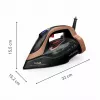 Tefal Ultimate Power Pro FV9E50 Żelazko parowe i suche Durilium AirGlide Autoclean 3200 W Czarny, Miedziany