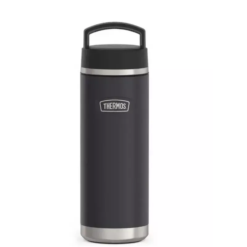 Kubek termiczny Thermos THERMOS 130101, butelka termiczna próżniowa 710 ml, stal nierdzewna, czarny