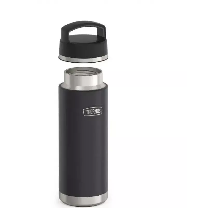 Kubek termiczny Thermos THERMOS 130101, butelka termiczna próżniowa 710 ml, stal nierdzewna, czarny