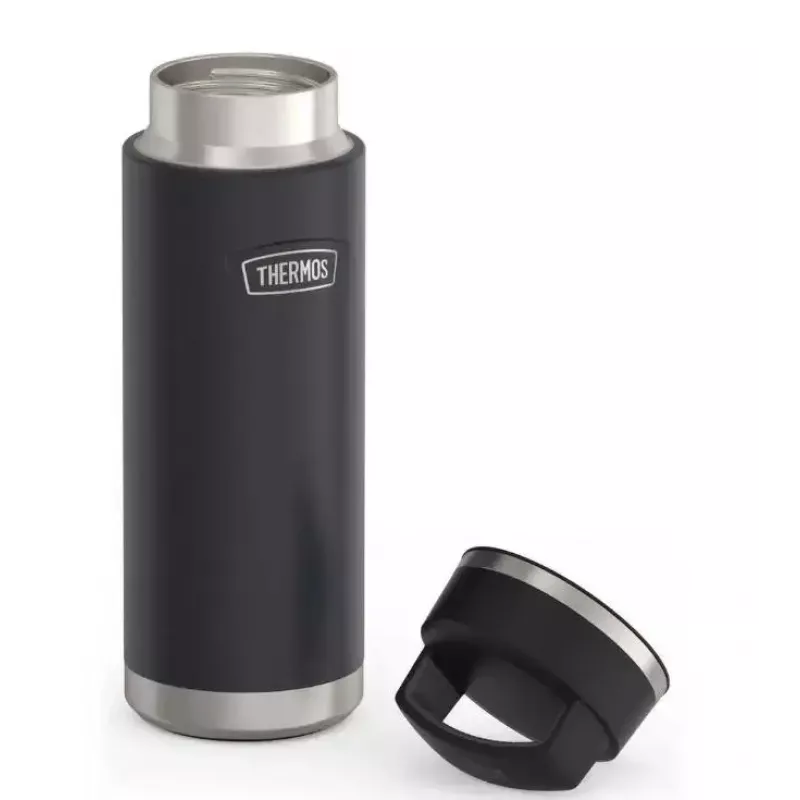 Kubek termiczny Thermos THERMOS 130101, butelka termiczna próżniowa 710 ml, stal nierdzewna, czarny