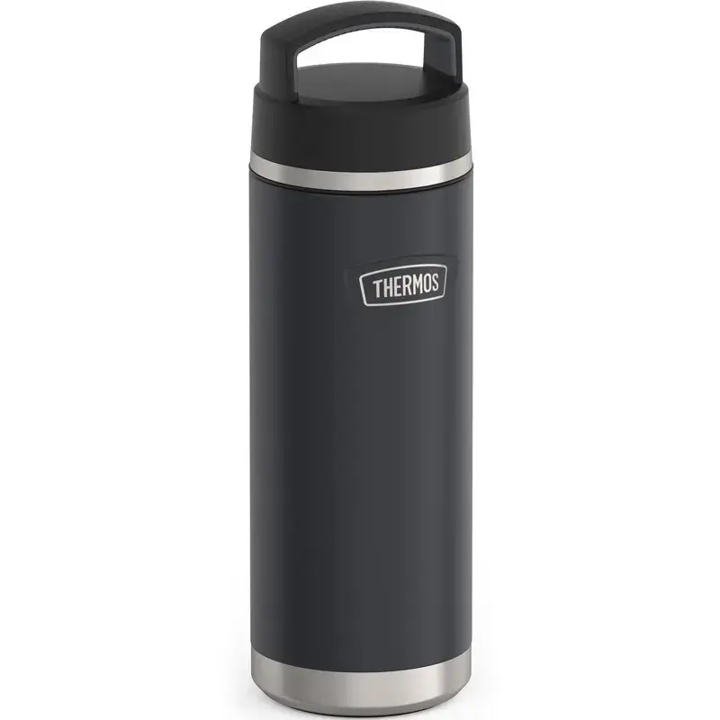 Kubek termiczny Thermos THERMOS 130101, butelka termiczna próżniowa 710 ml, stal nierdzewna, czarny