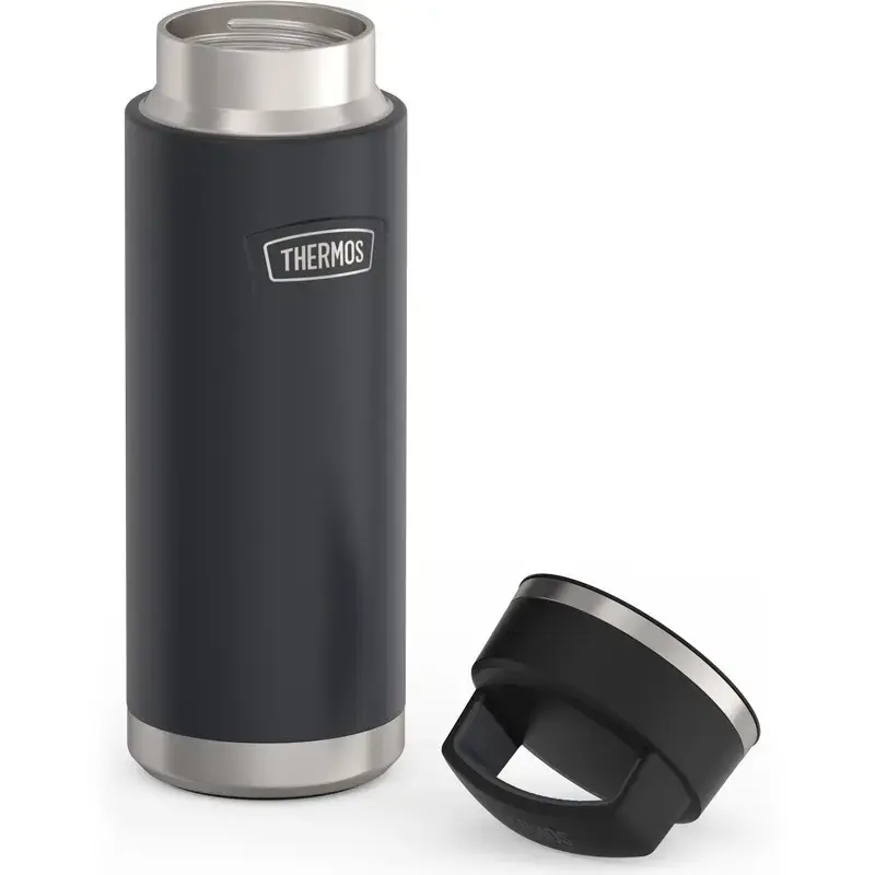 Kubek termiczny Thermos THERMOS 130101, butelka termiczna próżniowa 710 ml, stal nierdzewna, czarny