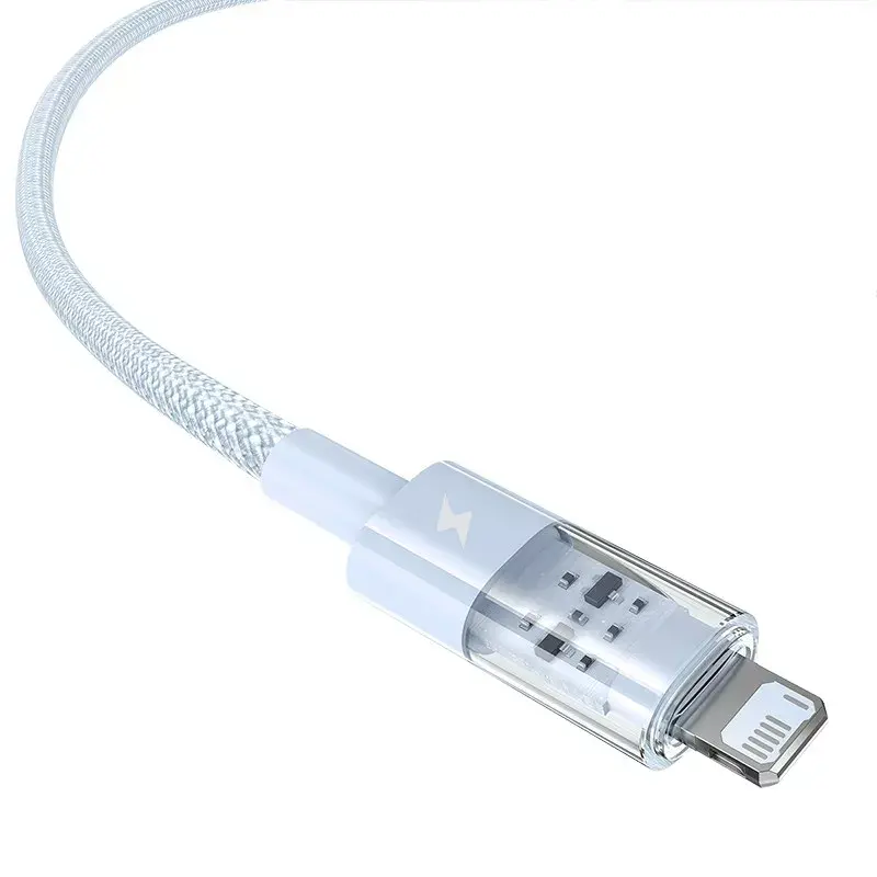 Kabel USB Baseus Gem P10373003311-01 — 2 m, 2.4 A, Lightning na USB-A, powłoka nylonowa, niebieski