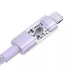 Kabel USB Baseus Gem P10373003511-01 — 2 m, 2.4 A, USB-A na Lightning, fioletowy
