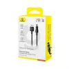 Kabel ładujący USB Baseus Gem P10373003111-00, 1 m, 2,4 A, nylonowy oplot, Lightning, USB-A, czarny