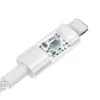 Kabel ładujący USB Baseus Gem P10373003211-00, 1 m, 2.4 A, Lightning/USB-A, biały, nylonowy oplot
