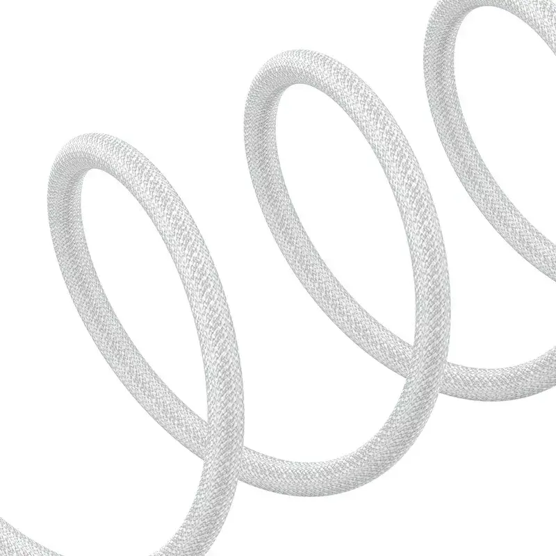 Kabel ładujący USB Baseus Gem P10373003211-00, 1 m, 2.4 A, Lightning/USB-A, biały, nylonowy oplot
