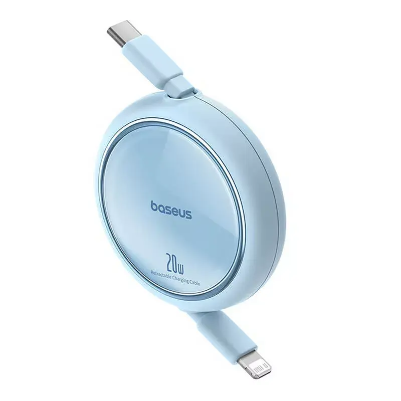Kabel USB-C na Lightning Baseus Free2Pull 20W, 1 m, niebieski, 480 Mbps, USB PD
