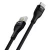 Kabel USB A do USB C Baseus Flash 2 1m 100W Czarny, USB PD, 480 Mbps, Nylon
