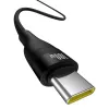 Kabel USB A do USB C Baseus Flash 2 1m 100W Czarny, USB PD, 480 Mbps, Nylon