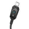 Kabel USB-A do Lightning Baseus P10355802111-00 — 1 m, 5 V/2,4 A, USB PD, włókno aramidowe, czarny
