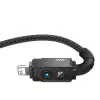 Kabel USB-A do Lightning Baseus P10355802111-00 — 1 m, 5 V/2,4 A, USB PD, włókno aramidowe, czarny