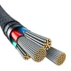 Kabel USB A do Lightning Baseus 1 m 5 V 2,4 A biały, USB PD, 480 Mb/s