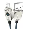 Kabel USB A do Lightning Baseus 1 m 5 V 2,4 A biały, USB PD, 480 Mb/s