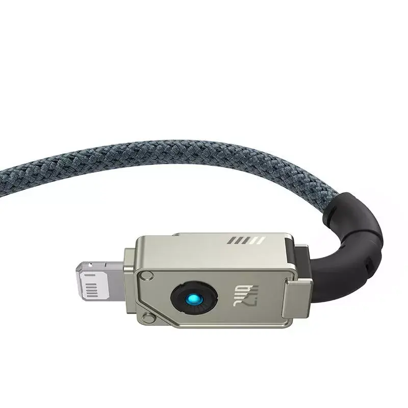 Kabel USB A do Lightning Baseus 1 m 5 V 2,4 A biały, USB PD, 480 Mb/s