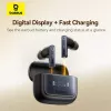 Prawdziwie bezprzewodowy zestaw słuchawkowy douszny Baseus 35 True — Bluetooth 5.3, ANC, 8 godz. odtwarzania (ANC wył.), 65 godz. z etui, etui 800 mAh, USB-C, czarny