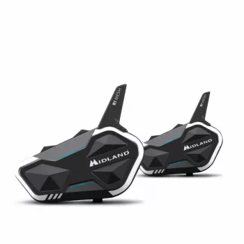 Midland R1 mesh Interkom Maksymalny zasięg 2000 m Wodoodporny Czarny Biały