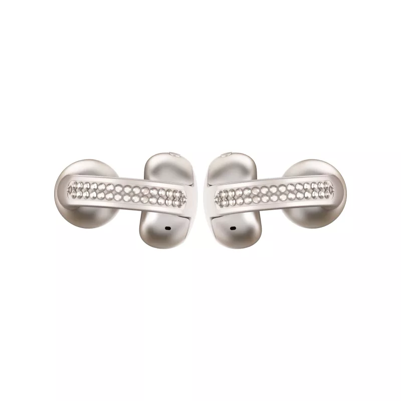 Zestaw słuchawkowy Motorola Moto Buds Loop Bluetooth nauszny na klips, Dolby Atmos, Bluetooth 5.0, ANC, 8 h odtwarzania, etui ładujące 520 mAh, beżowy