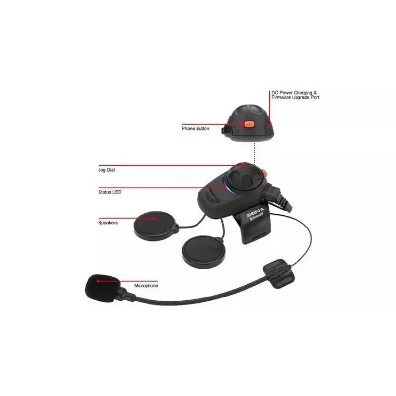 Sena motocyklowy interkom SMH5 dual pack — zestaw słuchawkowy Bluetooth dla dwóch motocyklistów