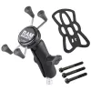 Uchwyt RAM Mounts X-Grip na kierownicę motocykla, czarny