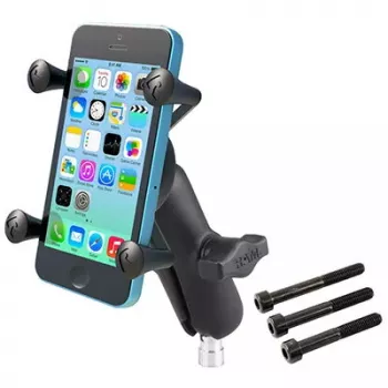 Uchwyt RAM Mounts X-Grip na kierownicę motocykla, czarny