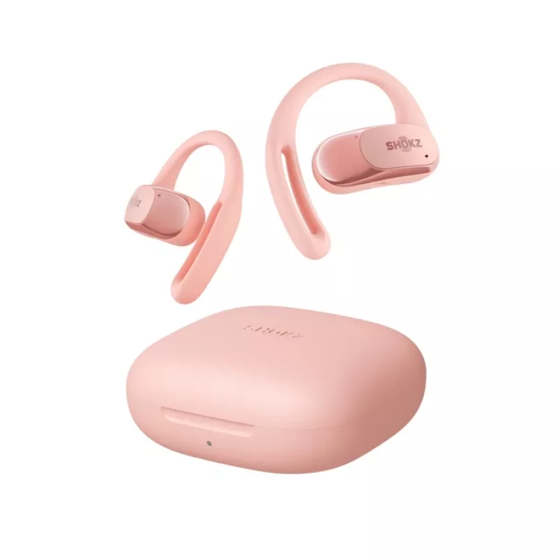 Zestaw słuchawkowy SHOKZ OpenFit Air bezprzewodowy zaczepiany na ucho Rozmowy / Muzyka / Sport / Codzienność Bluetooth Różowy