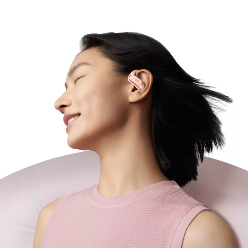 Zestaw słuchawkowy SHOKZ OpenFit Air bezprzewodowy zaczepiany na ucho Rozmowy / Muzyka / Sport / Codzienność Bluetooth Różowy