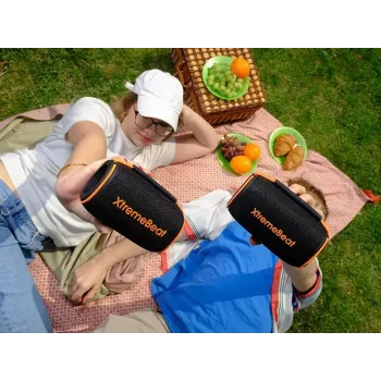 Przenośny głośnik stereo TRACER XtremeBeat TWS — 15 W, IPX6, Bluetooth 5.3, 6 h, AUX/USB, mikrofon