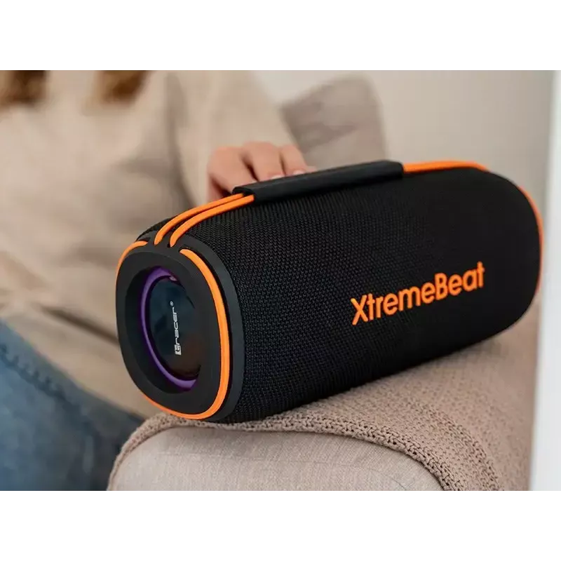 Przenośny głośnik stereo TRACER XtraVox XL TWS BT RGB — 25 W RMS, IPX6, Bluetooth 5.3, AUX, USB-A