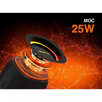Przenośny głośnik stereo TRACER XtraVox XL TWS BT RGB — 25 W RMS, IPX6, Bluetooth 5.3, AUX, USB-A