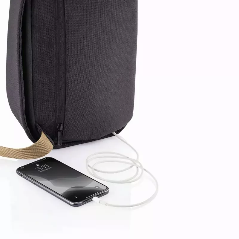 Plecak antykradzieżowy XDDESIGN Bobby Sling — Czarny, wodoodporny, kieszenie RFID, przegroda na tablet, 4 L, 530 g